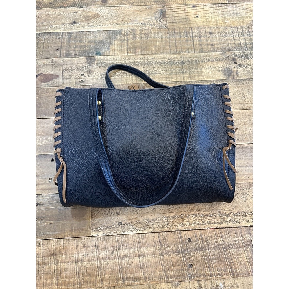 Jessica Simpson Black Large Handbag/ Tote